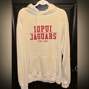 IUPUI Jaguars Cream Hoodie - Oversized L